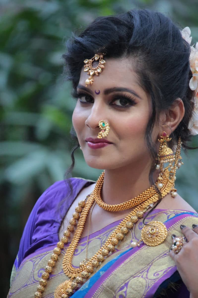 Party makeover by Shrungar parlour Ravet Pune — elegant look